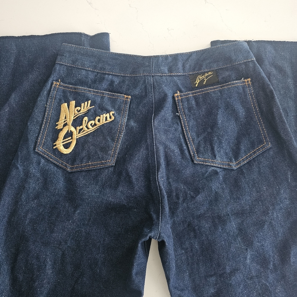 Guebelli New Orleans Embroidered Back Pocket Women’s Jeans - Dark Blue